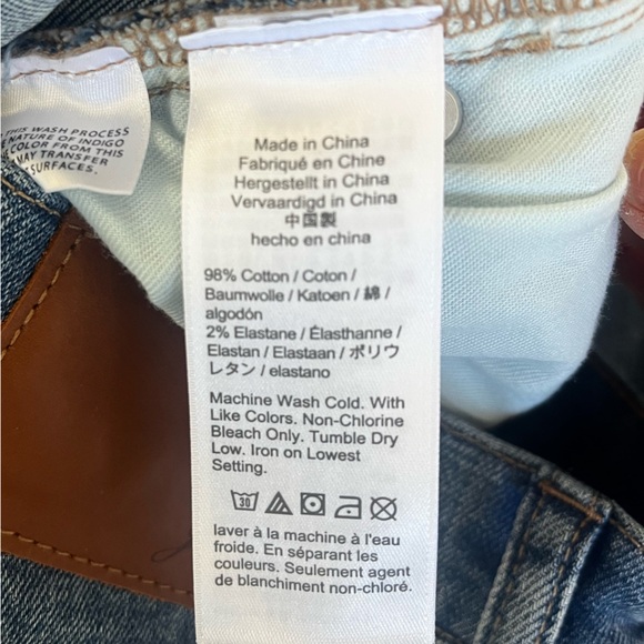 J. Crew Blue Jeans Womens 30x27 Distressed Raw Hem Straight Denim Medium Wash - Picture 7 of 8